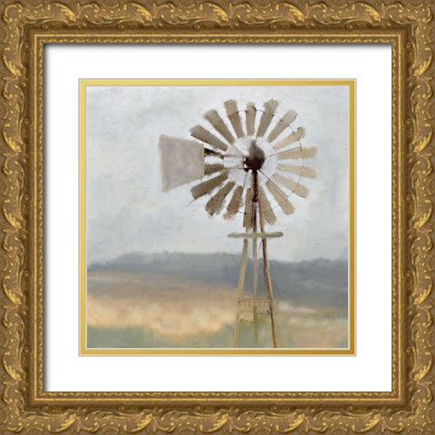 Open Spaces Gold Ornate Wood Framed Art Print with Double Matting by Kimberly, Allen