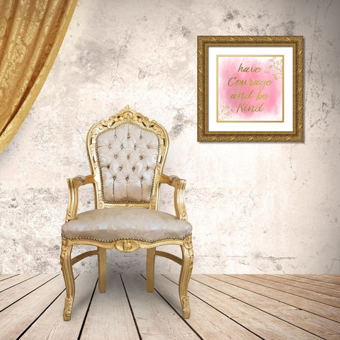 e Kind Gold Ornate Wood Framed Art Print with Double Matting by Allen, Kimberly