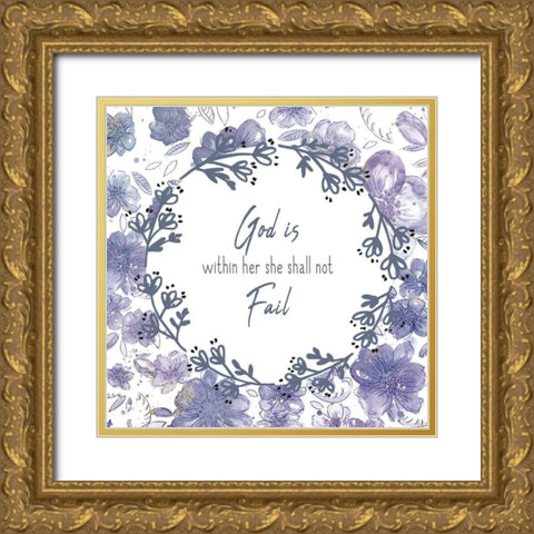 Within Her Gold Ornate Wood Framed Art Print with Double Matting by Kimberly, Allen