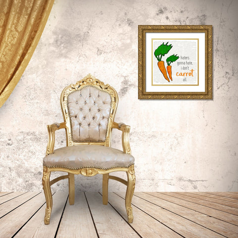 Just Veggie 1 Gold Ornate Wood Framed Art Print with Double Matting by Kimberly, Allen