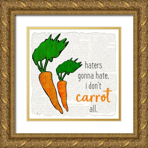Just Veggie 1 Gold Ornate Wood Framed Art Print with Double Matting by Kimberly, Allen
