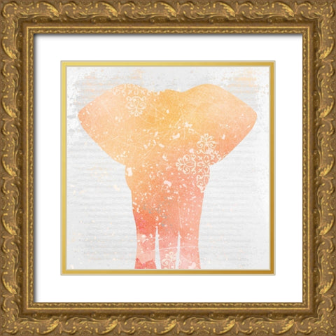 Elephant Dreams 2 Gold Ornate Wood Framed Art Print with Double Matting by Kimberly, Allen