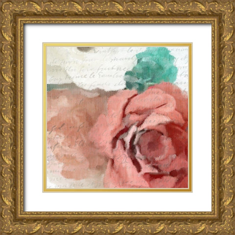 Sunday Blooms 1 Gold Ornate Wood Framed Art Print with Double Matting by Kimberly, Allen