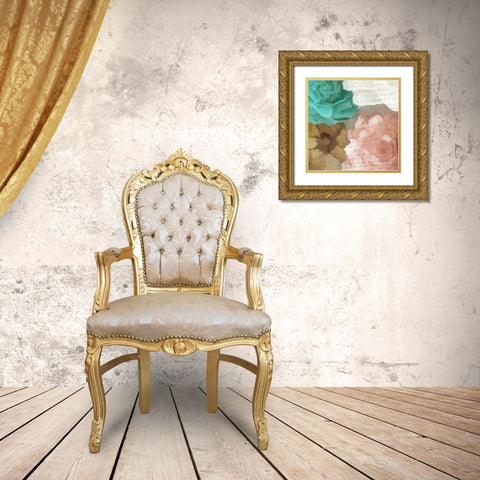 Sunday Blooms 2 Gold Ornate Wood Framed Art Print with Double Matting by Kimberly, Allen