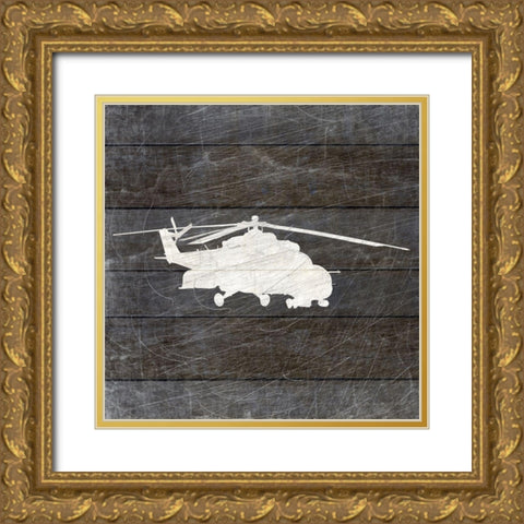 Military Vehicle 2 Gold Ornate Wood Framed Art Print with Double Matting by Kimberly, Allen