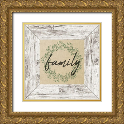 Family Frame Gold Ornate Wood Framed Art Print with Double Matting by Kimberly, Allen