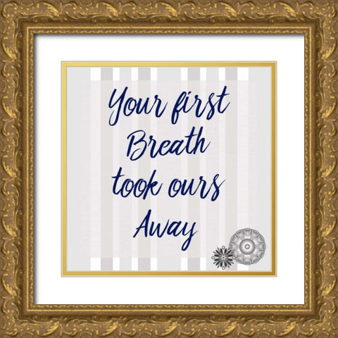 Your First Gold Ornate Wood Framed Art Print with Double Matting by Allen, Kimberly