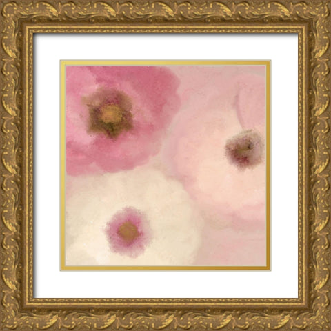 Blush Blooms 2 Gold Ornate Wood Framed Art Print with Double Matting by Kimberly, Allen