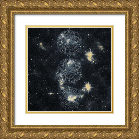 Starfield 1 Gold Ornate Wood Framed Art Print with Double Matting by Kimberly, Allen