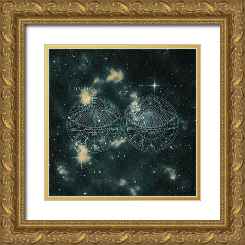 Starfield 4 Gold Ornate Wood Framed Art Print with Double Matting by Kimberly, Allen