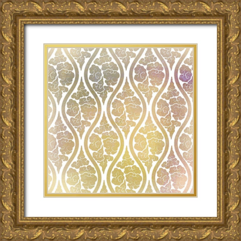 Watercolor Pattern 2 Gold Ornate Wood Framed Art Print with Double Matting by Kimberly, Allen