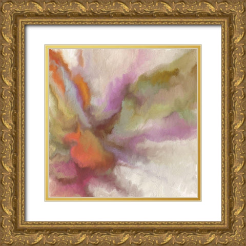 Jewel Tones Gold Ornate Wood Framed Art Print with Double Matting by Kimberly, Allen