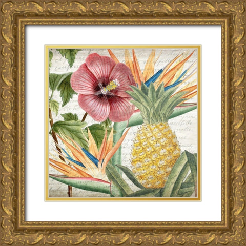 My Tropics 2 Gold Ornate Wood Framed Art Print with Double Matting by Kimberly, Allen
