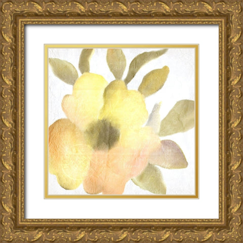 Summer Blooms 1 Gold Ornate Wood Framed Art Print with Double Matting by Kimberly, Allen