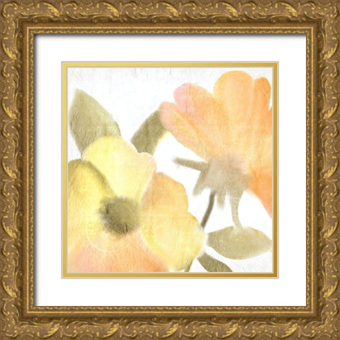 Summer Blooms 2 Gold Ornate Wood Framed Art Print with Double Matting by Kimberly, Allen