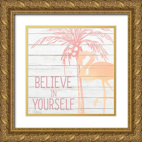 Stand Tall 3 Gold Ornate Wood Framed Art Print with Double Matting by Kimberly, Allen