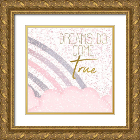 Somewhere Over the Rainbow 3 Gold Ornate Wood Framed Art Print with Double Matting by Kimberly, Allen