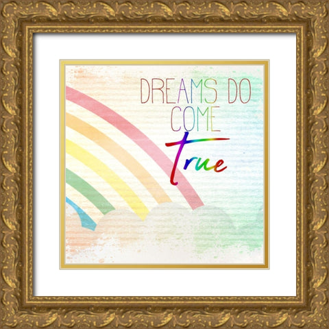 Somewhere over the Rainbow 3 Gold Ornate Wood Framed Art Print with Double Matting by Kimberly, Allen