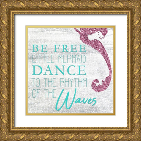 Mermaid Dreams 2 Gold Ornate Wood Framed Art Print with Double Matting by Kimberly, Allen