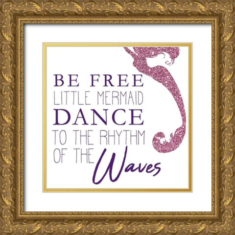 Mermaid Dreams 2 v2 Gold Ornate Wood Framed Art Print with Double Matting by Kimberly, Allen