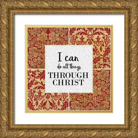 All Things 2 v2 Gold Ornate Wood Framed Art Print with Double Matting by Kimberly, Allen
