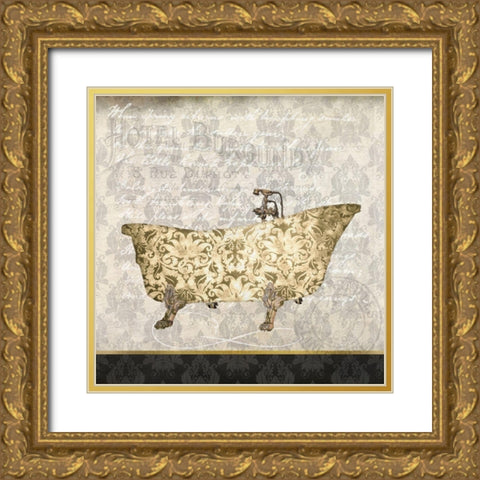In The Hotel 1 Gold Ornate Wood Framed Art Print with Double Matting by Kimberly, Allen