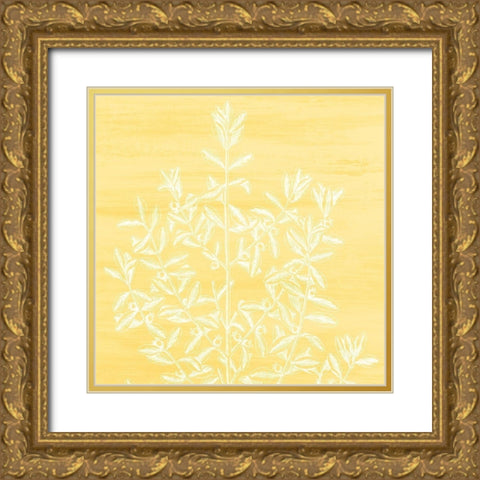 Botanical Bright 2 Gold Ornate Wood Framed Art Print with Double Matting by Kimberly, Allen