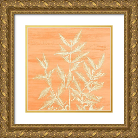 Botanical Bright 4 Gold Ornate Wood Framed Art Print with Double Matting by Kimberly, Allen