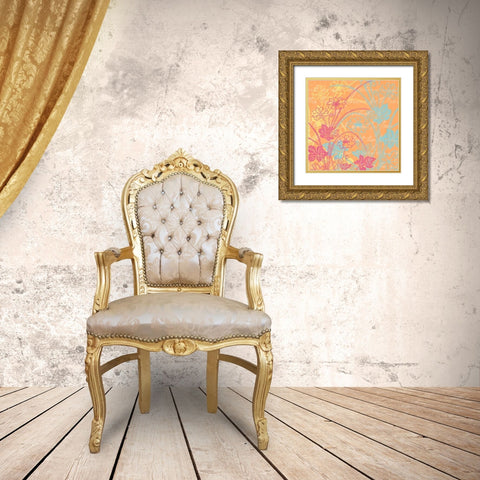 Spring Day Colors 1 Gold Ornate Wood Framed Art Print with Double Matting by Kimberly, Allen