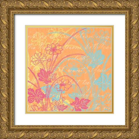 Spring Day Colors 1 Gold Ornate Wood Framed Art Print with Double Matting by Kimberly, Allen