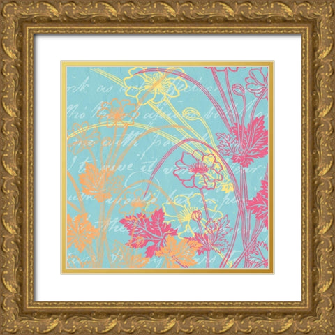 Spring Day Colors 3 Gold Ornate Wood Framed Art Print with Double Matting by Kimberly, Allen