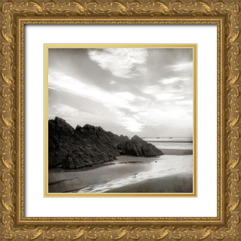 Beach Day 1 Gold Ornate Wood Framed Art Print with Double Matting by Kimberly, Allen