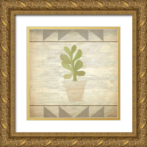 Cactus 2 Gold Ornate Wood Framed Art Print with Double Matting by Kimberly, Allen