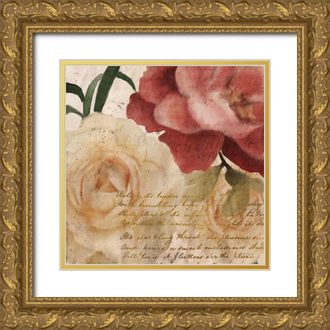 Fall Blooming 1 Gold Ornate Wood Framed Art Print with Double Matting by Kimberly, Allen