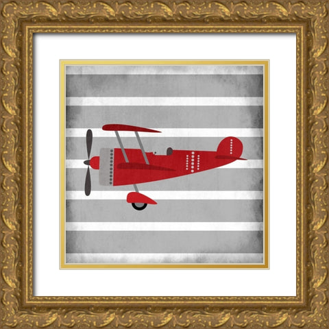 In Red 2 Gold Ornate Wood Framed Art Print with Double Matting by Kimberly, Allen