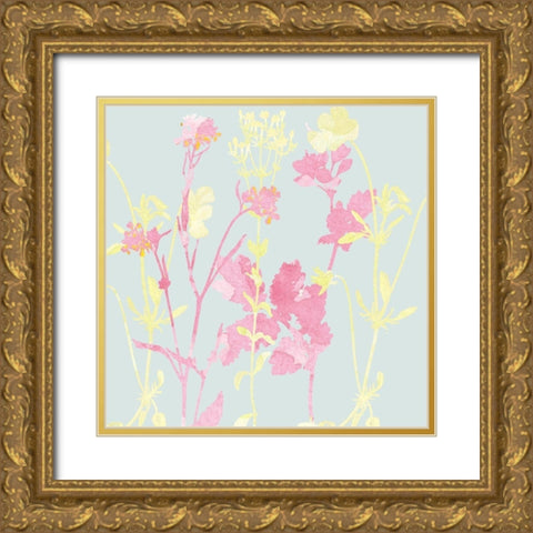 Sunshine Pink 1 Gold Ornate Wood Framed Art Print with Double Matting by Kimberly, Allen
