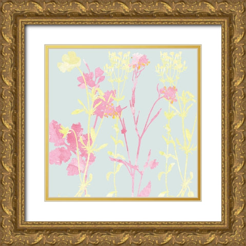 Sunshine Pink 2 Gold Ornate Wood Framed Art Print with Double Matting by Kimberly, Allen