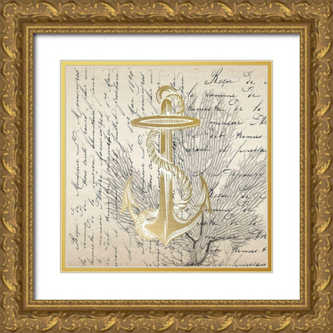 Letters to the Sea 3 Gold Ornate Wood Framed Art Print with Double Matting by Kimberly, Allen