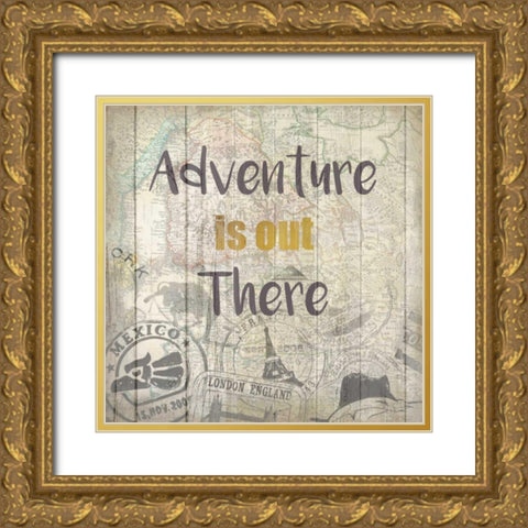 Adventure Awaits 2 Gold Ornate Wood Framed Art Print with Double Matting by Allen, Kimberly