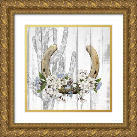 Cactus Cowboy 2 Gold Ornate Wood Framed Art Print with Double Matting by Kimberly, Allen