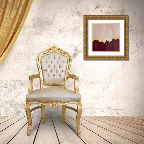 Plum Flow Gold Ornate Wood Framed Art Print with Double Matting by Kimberly, Allen