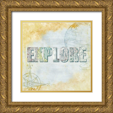 Wander 6 Gold Ornate Wood Framed Art Print with Double Matting by Allen, Kimberly