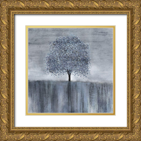 Spotted Tree Gold Ornate Wood Framed Art Print with Double Matting by Kimberly, Allen