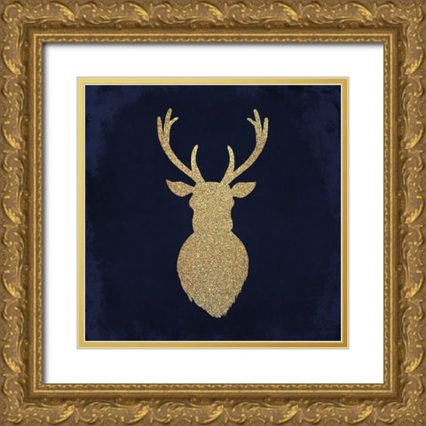 Oh Deer 1 Gold Ornate Wood Framed Art Print with Double Matting by Kimberly, Allen