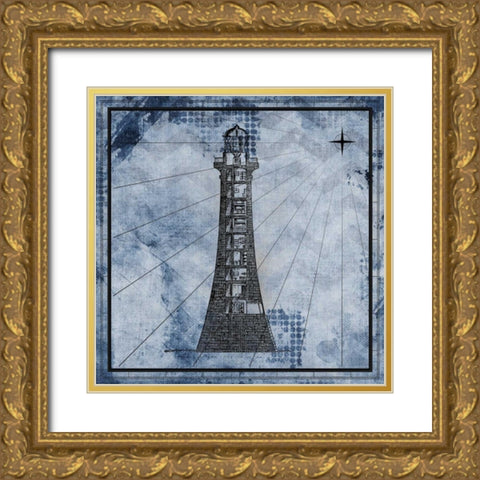 Nautical 2 Gold Ornate Wood Framed Art Print with Double Matting by Allen, Kimberly
