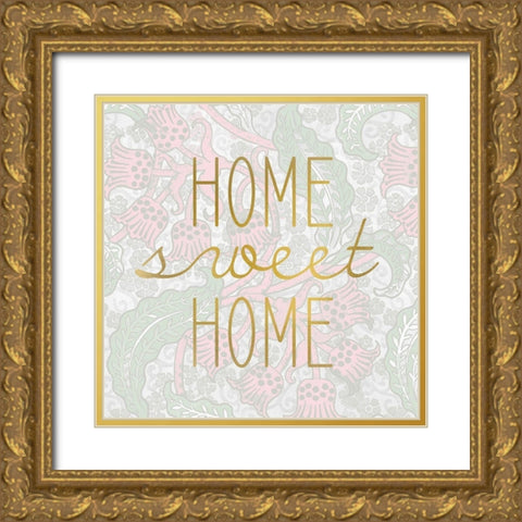 HOME sweet HOME Gold Ornate Wood Framed Art Print with Double Matting by Kimberly, Allen