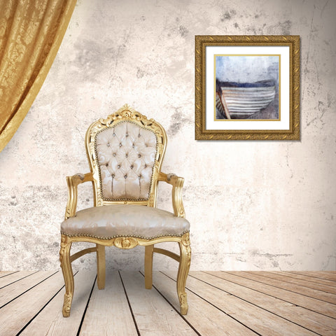Beached Gold Ornate Wood Framed Art Print with Double Matting by Kimberly, Allen