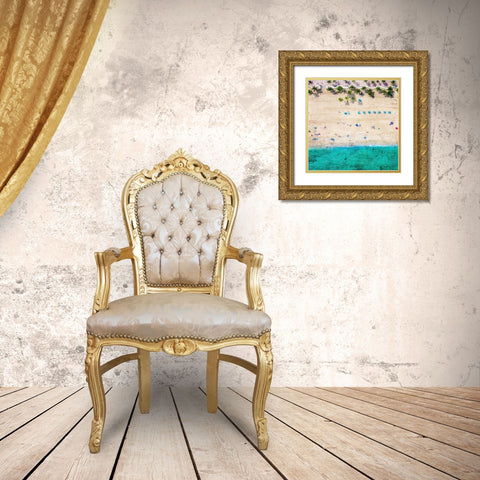Ft Lauderdale Beach 1 Gold Ornate Wood Framed Art Print with Double Matting by Kimberly, Allen
