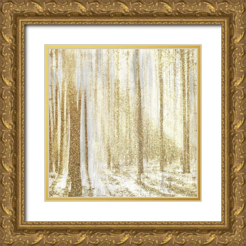 Forest of Gold 2 Gold Ornate Wood Framed Art Print with Double Matting by Kimberly, Allen