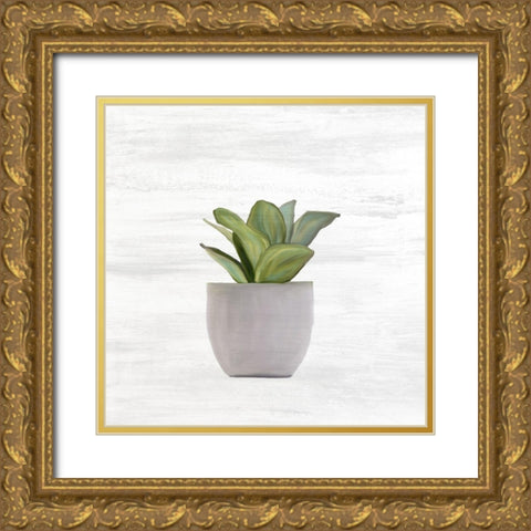 Spring Green 3 Gold Ornate Wood Framed Art Print with Double Matting by Kimberly, Allen